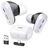 AOC Wireless Gaming Earbuds for PS5 PC Switch, 2.4GHz USB-C Dongle ACT3512