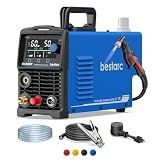 Bestarc Pilot Arc Plasma Cutter, [Large LED Display][Air Sensor] 50A Plasma Cutter Machine 110/220V Dual Voltage, 1/2'' Clean Cut 3/4 Inch Max Cut, Post Flow Mesh, 2T/4T for Beginners DIY