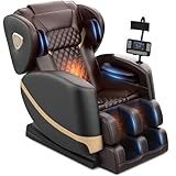 FURNIMAT 2026 Massage Chair Full Body, Zero Gravity Massage Chair with 10 Fix Rollers, Airbags, Heating, Foot Massage, Auto Modes, Bluetooth Speaker, Smart Screen Controller(Upgraded Version)