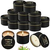 Conelist 8 Pcs Bridesmaid Proposal Gifts Smells Like You're in The Bridal Party Candles Bridesmaid Gifts Natural Soy Wax Candles for Best Friends(Black,Retro)