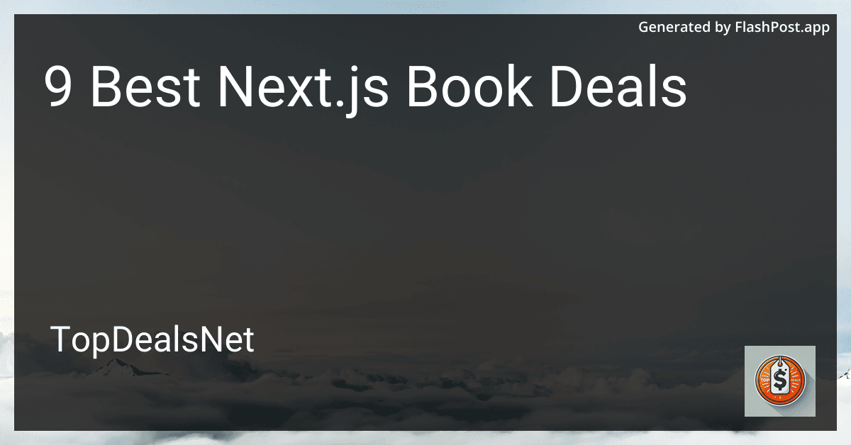 9 Best Next.js Book Deals in 2025 image