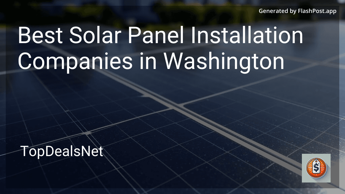 5 Best Solar Panel Installation Companies in Washington in 2026