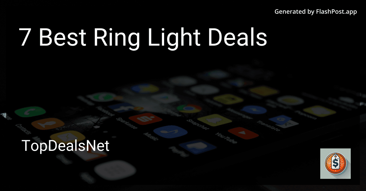 7 Best Ring Light Deals in 2025 preview