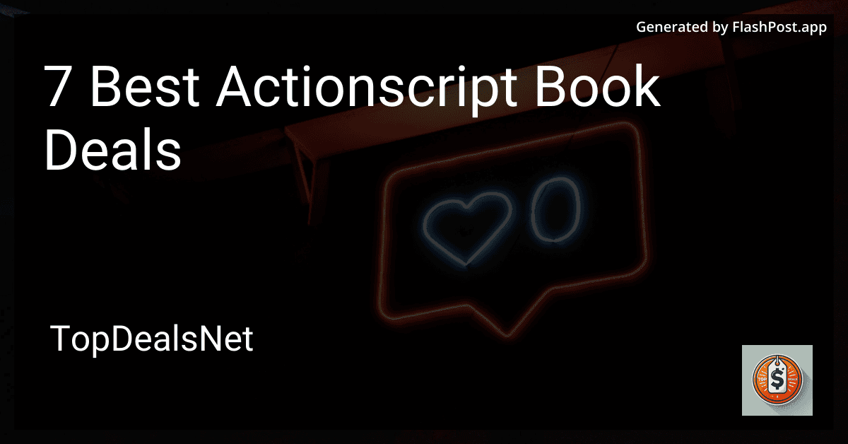7 Best ActionScript Book Deals in 2025 image