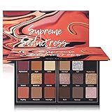 Prism Makeup Matte Eyeshadow Palette Pro 18 Colors Pigmented Shimmer Glitter Eye Shadow Palette, Long Lasting Waterproof Smokey Powder Cosmetics Halloween Makeup Kit (01# Seductress)