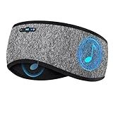 Veeniitosr Bluetooth Headband Sleep Headphones with Bluetooth 6.0, 20Hrs Wireless Headband Headphones with HD Stereo Speakers for Side Sleepers, Detachable and Washable Bluetooth Headband