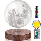 VGAzer Levitating Moon Lamp, Floating and Spinning 3D Moon Light 16 Colors Model ,Gifts for Women,Thanksgiving Christmas Gifts for Kids,Friends
