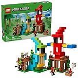 LEGO Minecraft The Parrot Houses Building Toy for Boys and Girls 8+ - Minecraft Video Game Kids Toy - Includes Jungle Ranger and Parrot Handler Minifigures and Accessories - 21282