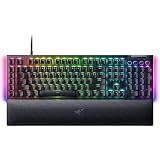 Razer BlackWidow V4 Mechanical Gaming Keyboard, Yellow Linear Switches