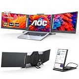 AOC 14" Laptop Screen Extender, Portable Monitor for 13”-17.3" Laptops