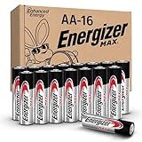 Energizer MAX AA Batteries (16 Pack), Double A Alkaline Batteries