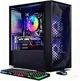 STGAubron Prebuilt Gaming PC Desktop, Radeon RX 550 4G, Intel Core i5 up to 3.6GHz, 16G RAM, 512G SSD, WiFi 6, BT 5.0, RGB Fan x2, Windows 11 Home