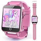 Kids Watches Girls Toys for Age 5-12, HD Camera Touchscreen Smart Watch for Kids, Learn Card, Alarm Clock, 30 Puzzle Games, Pedometer, Audiobook, Christmas Birthday Gifts for Girls Ages 5 6 7 8 9