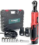 AOBEN Cordless Electric Ratchet Wrench Set, 3/8" 12V Power Ratchet Tool Kit With 2 Packs 2000mAh Lithium-Ion Battery And Charger