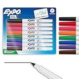EXPO Dry Erase Markers, Low Odor Ink, Assorted Colors, Ultra Fine Tip, 8 Count - Whiteboard, Calendar, Organization, School Supplies
