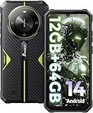 FOSSIBOT F105 Rugged Smartphone Unlocked, 10300mAh Large Battery Android 14 Cell Phone, 12+64GB/128GB Storage, 6.745" FHD Display, 20MP Camera, IP68/IP69K Waterproof Phone 4G Dual SIM/OTG