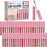 AZEN 30 Pack Lip Gloss Bulk Set, Shimmery Lip Gloss for Women and Girls With Rich Varied Colors