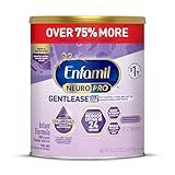 Enfamil NeuroPro Gentlease Baby Formula, Brain Building DHA, HuMO6 Immune Blend, Designed to Reduce Fussiness, Crying, Gas & Spit-up in 24 Hrs, Prebiotics to Promote Softer Stools, Baby Milk, 27.4 Oz