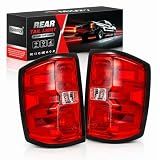 FOMIUZY Tail Lights Assembly Fit Chevy Silverado 1500 2016 2017 2018 2019 Chevrolet 2500 3500 HD 2500HD 3500HD Rear Brake Back Up Taillight Lens Cover Left Driver Right Passenger GM2800261 GM2801261