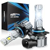 Marsauto M1S 9012 90000LM Fanless LED Bulbs 6000K Cool White, 2-pack
