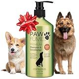 PAWFUME Deshedding Dog Shampoo and Conditioner, Show Dog, 1-Pack – Nourish & Detangle for Silky Soft Coat – Probiotic, Deep-Cleaning, pH-Balanced Formula – Salon-Quality Shampoo for Dogs
