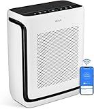 LEVOIT Air Purifiers for Home Large Room Up to 1878 Ft² in 1 Hr with Washable Pre-Filter, Air Quality Monitor, Smart WiFi, HEPA Sleep Mode for Allergies, Pet Hair in Bedroom, Vital 200S-P, White
