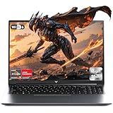 KAIGERR Gaming Laptop, 2025 Laptop with AMD Ryzen 7 7735HS (8C/16T, Up to 4.75GHz), 16GB DDR5 512GB NVMe SSD Laptop Computer, Up to 4TB, 16-inch FHD Display, WiFi 6, Backlit KB, Type-C, Dual Fans