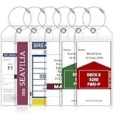 6 Pack Luggage Tags Travel Essentials & Cruise Essentials 2026-2027 for Carnival, NCL, Princess, Costa, MSC Cruise Ships by SEAVILIA