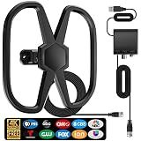 TV Antenna Indoor Outdoor,5300+ Miles Dual TV Digital Antenna,No Cable Fees