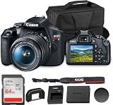 Canon EOS Rebel T7 DSLR Camera with 18-55mm Lens Bundle