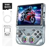 RG43V Pro Retro Gaming Console – 4.3'' IPS Handheld Game Console with EmuELEC & RGBOX Dual Systems,Built-in 5000 Classic Video Games,HDMI Output,RK3562 Advanced Gaming Chip,4000mAh Battery-Transparent