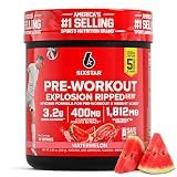 Six Star Pre-Workout Explosion, Watermelon (30 Servings) - Preworkout Energy Powder Supplement for Men & Women - Pre Workout Drink Mix with Creatine & Beta Alanine - Sports Nutrition Products