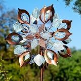 Wind Spinners Outdoor for Yard and Garden, 84 Inch Metal Large Outdoors Windmill Kinetic Wind Spinner, Outside Decor for Yard Art Lawn Backyard Landscape Patio(24" W x 84" H)