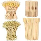 500PCS Cocktail Picks Kit, 4 Styles Fancy Toothpicks for Appetizers