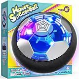 Freecat Rechargeable Hover Soccer Ball for Kids Indoor Games, Light-Up Soccer Toy with Soft Foam Bumper, Air-Powered Floating Ball Game, Birthday Gift for Boys and Girls Ages 4-12