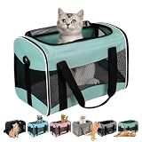 Cat Dog Carriers Soft-Sided Pet Carrier Large Cats for Medium Big Cat Small Dog Puppy up to 16lbs TSA Airline Approved Animal Collapsible Cat Carrier Carriers Travel Carrier Cat Bag (17x11x11)