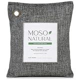 Moso Natural Air Purifying Bag 200g, Charcoal Odor Absorber, Car Odor Eliminator & Closet Deodorizer for Home & Pet, Lasts 2 Years, Unscented Bamboo Charcoal Bags, HGTV Editors' Pick
