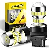 AUXITO 3157 LED Bulb White, Super Bright 4157 3156 LED Reverse Light Bulbs 3056 3057 3047 4057 3457 4114 LED Bulb for Exterior Backup Tail Brake DRL Signal Parking Lights, Pack of 2