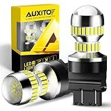 AUXITO 3157 LED Bulb White, Super Bright 4157 3156 LED Reverse Light Bulbs 3056 3057 3047 4057 3457 4114 LED Bulb for Exterior Backup Tail Brake DRL Signal Parking Lights, Pack of 2