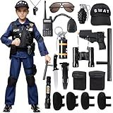 Spooktacular Creations Police SWAT Costume for Kids, S.W.A.T. Police Officer Costume Set for Boys Halloween Cosplay, Role-playing, Carnival Cosplay, Themed Party (Small, 5-7 yrs)
