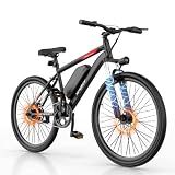 NAVIC Electric Bike for Adults, 1000W Brushless Motor 26 Inch Ebike, 48V Removable Battery Power for 30 Miles Range, 20 MPH Top Speed, 3 Riding Modes Front Suspension Commuter E Bicycle