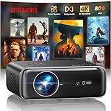 [Built-in Official Apps/4K Support] Smart Outdoor Projector with WiFi and Bluetooth, 800ANSI Movie Projector, DoIby Audio with Dual Speaker, Auto Focus w/ YouTube&PrimeVideo Proyector, Upgrad P62 Pro
