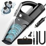 DRECELL Car Vacuum, Portable Vacuum Cleaner with Powerful 7000PA Suction, DC 12V Power 16.4Ft Cord Wired Vacuum Cleaner, LED Light, Car Accessories for Men/Women
