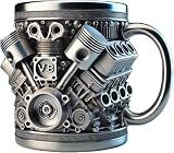Personalized V8 Engines Stainless Steel Coffee Mug for Car Guy Gifts