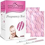 Easy@Home Pregnancy Test Strips Kit, 20 Pack Early Detection hCG Tests - Bulk Pregnancy Strips - Powered by Premom APP