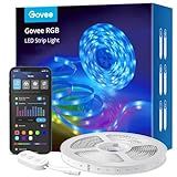 Govee Smart RGB LED Strip Lights 16.4ft, Work with Alexa, Google Assistant
