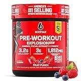 Six Star Pre-Workout Powder for Men & Women, Fruit Punch (30 Servings) - Preworkout Explosion 2.0 Energy Powder Drink Mix with Beta-Alanine & Caffeine - Sports Nutrition Supplement Products