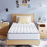 Avenco 6 Inch Twin Mattress for Fresh Sleep, Twin Size Mattresses with Innerspring for Pressure Relief, Bonnell Coil Hybrid Mattresses Breathable Cover CertiPUR-US Certified Bed Mattress in a Box