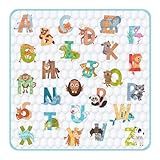 Baby Play Mat for Floor,Premium Baby Play Mat 50" X 50",Thick One-Piece Crawling, Odorless Floor Mat,Non-Slip Cushioned Baby Playmat for Infants,Babies,Toddlers.Foldable and Washable Baby Plaype