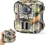 WOSPORTS Mini Trail Camera,24MP 1080P HD Game Camera Motion Activated with IR Night Vision Waterproof Video Deer Cam for Outdoor Wildlife Monitoring